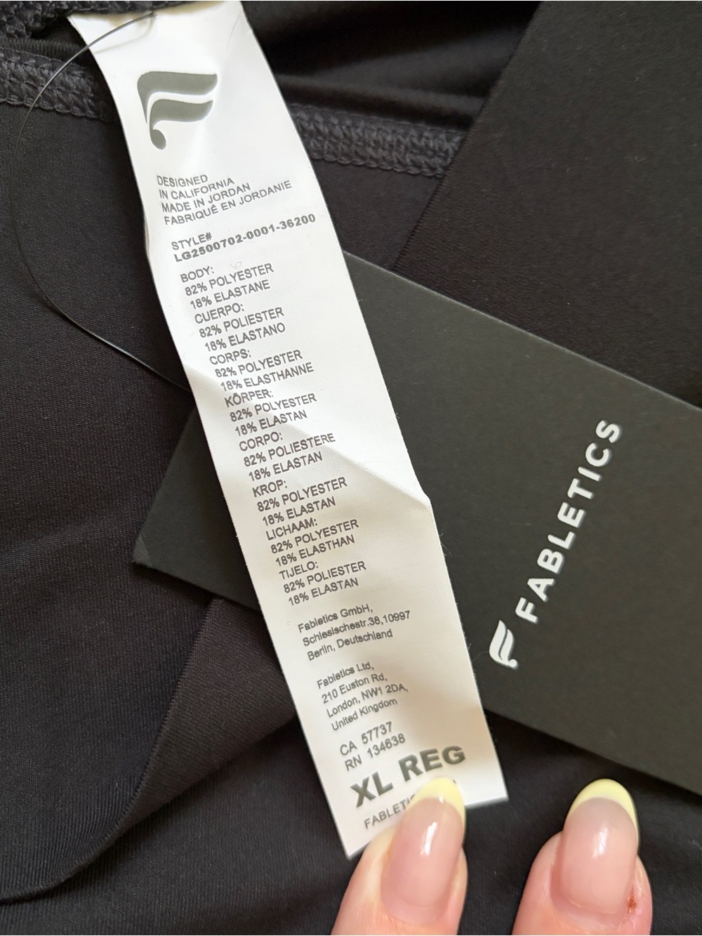 Fabletics PureLuxe High-Waist Black Leggings NWT - Picture 4 of 4